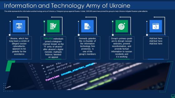 Russian Cyber Attacks On Ukraine IT Information And Technology Brochure PDF Russian Cyber Attacks On Ukraine IT Information And Technology Brochure PDF