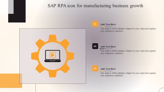 SAP RPA Icon For Manufacturing Business Growth Download PDF