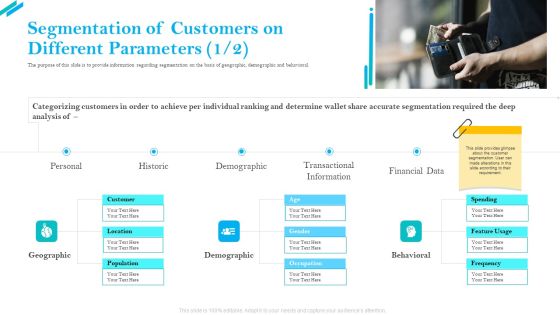 SCR For Market Segmentation Of Customers On Different Parameters Financial Brochure PDF SCR For Market Segmentation Of Customers On Different Parameters Financial Brochure PDF