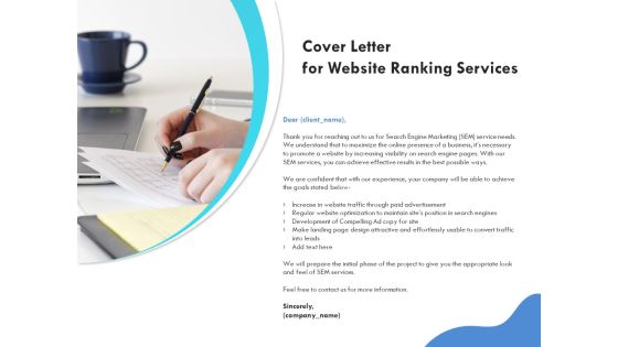 SEO Proposal Template Cover Letter For Website Ranking Services Ppt PowerPoint Presentation Professional Images PDF SEO Proposal Template Cover Letter For Website Ranking Services Ppt PowerPoint Presentation Professional Images PDF