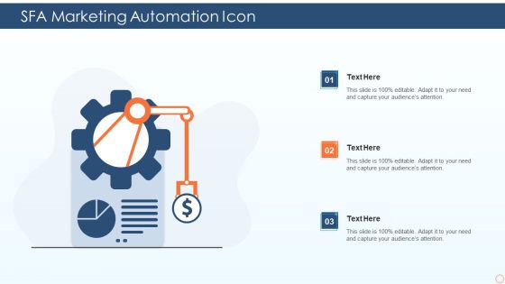 SFA Marketing Automation Icon Ppt PowerPoint Presentation File Maker PDF