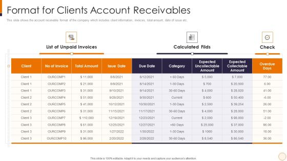SME And Startups Financing Services Format For Clients Account Receivables Infographics PDF SME And Startups Financing Services Format For Clients Account Receivables Infographics PDF