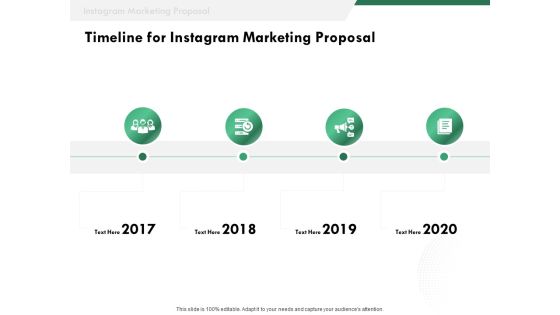 SMM Timeline For Instagram Marketing Proposal Ppt Styles Topics PDF