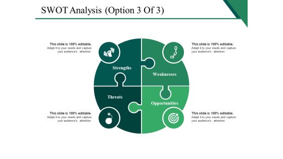 SWOT Analysis Template 3 Ppt PowerPoint Presentation Slides Topics