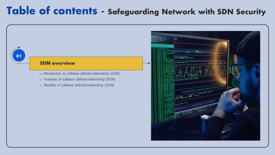 Safeguarding Network With SDN Security Table Of Contents Ppt Visual Aids Files PDF Safeguarding Network With SDN Security Table Of Contents Ppt Visual Aids Files PDF