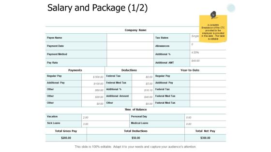 Salary And Package Business Ppt PowerPoint Presentation Ideas Slides Salary And Package Business Ppt PowerPoint Presentation Ideas Slides