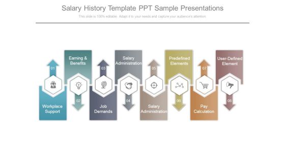 Salary History Template Ppt Sample Presentations