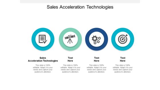 Sales Acceleration Technologies Ppt PowerPoint Presentation Slides Format
