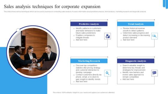 Sales Analysis Techniques For Corporate Expansion Formats PDF Sales Analysis Techniques For Corporate Expansion Formats PDF