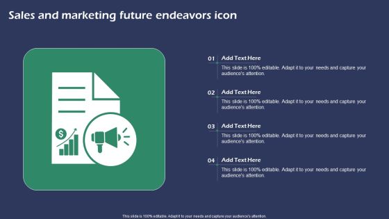 Sales And Marketing Future Endeavors Icon Professional PDF Sales And Marketing Future Endeavors Icon Professional PDF