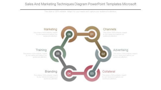 Sales And Marketing Techniques Diagram Powerpoint Templates Microsoft