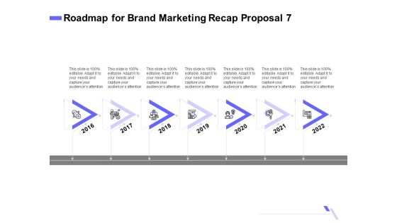 Sales Campaign Recap Roadmap For Brand Marketing Recap Proposal 7 Ppt PowerPoint Presentation Layouts Portrait PDF