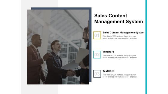 Sales Content Management System Ppt PowerPoint Presentation Professional Master Slide Cpb Pdf