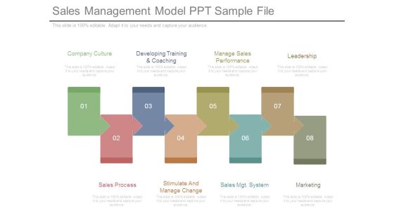 Sales Management Model Ppt Sample File