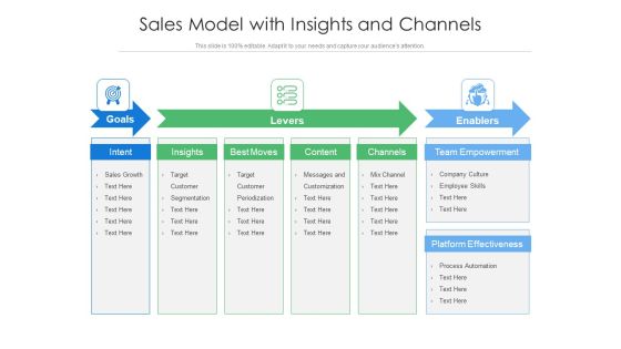 Sales Model With Insights And Channels Ppt PowerPoint Presentation Show Information PDF Sales Model With Insights And Channels Ppt PowerPoint Presentation Show Information PDF