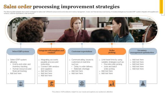 Sales Order Processing Improvement Strategies Summary PDF Sales Order Processing Improvement Strategies Summary PDF