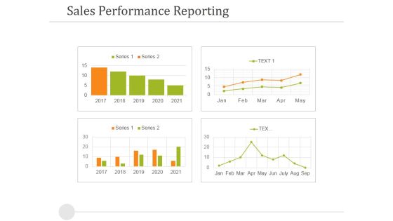 Sales Performance Reporting Ppt PowerPoint Presentation Outline Outfit