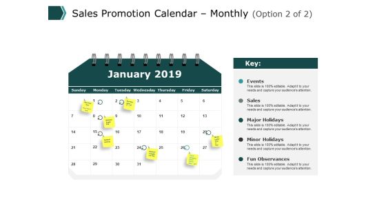 Sales Promotion Calendar Monthly Business Ppt PowerPoint Presentation Pictures Graphics Download