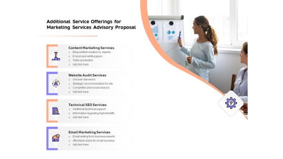 Sales Strategy Consulting Additional Service Offerings For Marketing Services Advisory Proposal Guidelines PDF