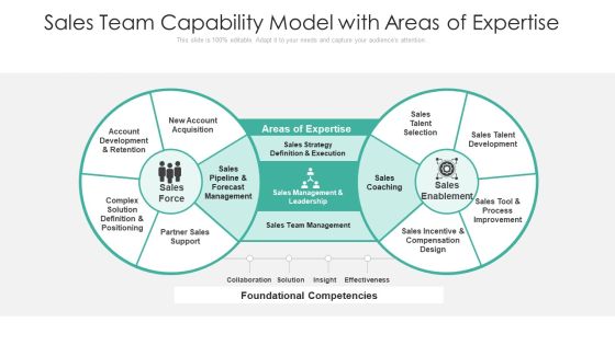 Sales Team Capability Model With Areas Of Expertise Ppt Pictures Portfolio PDF