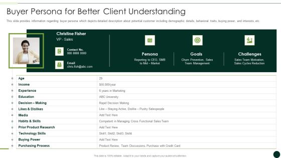 Salesman Principles Playbook Buyer Persona For Better Client Understanding Microsoft PDF Salesman Principles Playbook Buyer Persona For Better Client Understanding Microsoft PDF