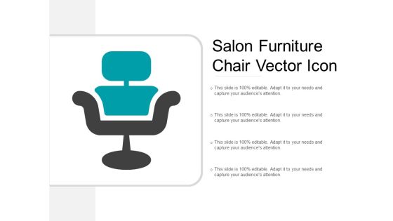 Salon Furniture Chair Vector Icon Ppt Powerpoint Presentation Styles Deck