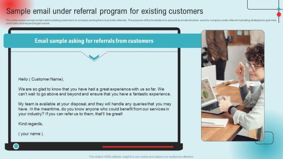 Sample Email Under Referral Program For Existing Customers Ppt PowerPoint Presentation File Ideas PDF Sample Email Under Referral Program For Existing Customers Ppt PowerPoint Presentation File Ideas PDF