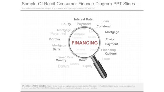 Sample Of Retail Consumer Finance Diagram Ppt Slides
