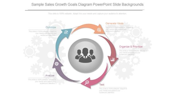 Sample Sales Growth Goals Diagram Powerpoint Slide Backgrounds