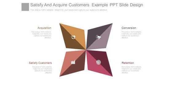 Satisfy And Acquire Customers Example Ppt Slide Design Satisfy And Acquire Customers Example Ppt Slide Design
