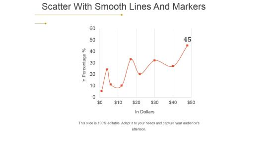Scatter With Smooth Lines And Markers Ppt PowerPoint Presentation Model Example Topics Scatter With Smooth Lines And Markers Ppt PowerPoint Presentation Model Example Topics