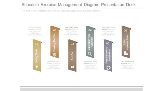 Schedule Exercise Management Diagram Presentation Deck