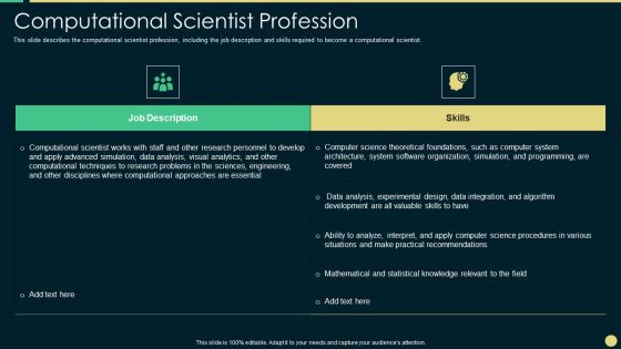 Scientific Computing IT Computational Scientist Profession Information PDF Scientific Computing IT Computational Scientist Profession Information PDF