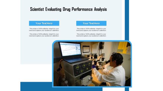 Scientist Evaluating Drug Performance Analysis Ppt PowerPoint Presentation File Background PDF Scientist Evaluating Drug Performance Analysis Ppt PowerPoint Presentation File Background PDF