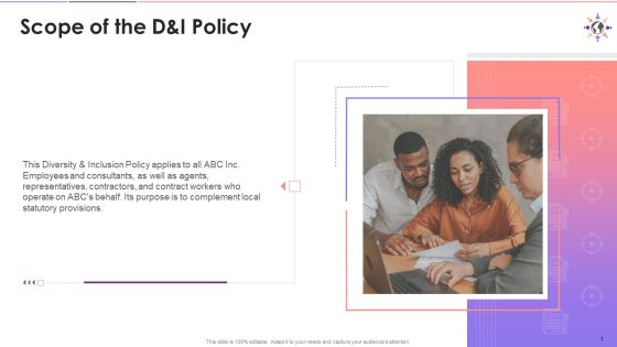 Scope Of Diversity And Inclusion Policy Training Ppt Scope Of Diversity And Inclusion Policy Training Ppt