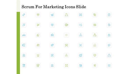 Scrum For Marketing Icons Slide Ppt PowerPoint Presentation Show Structure PDF