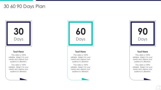 Scrum Master Certification Courses IT 30 60 90 Days Plan Mockup PDF