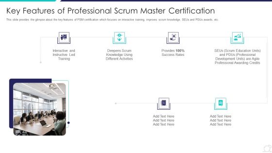 Scrum Master Certification Courses IT Key Features Of Professional Scrum Master Certification Icons PDF Scrum Master Certification Courses IT Key Features Of Professional Scrum Master Certification Icons PDF