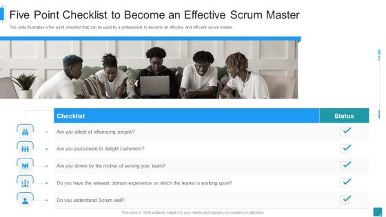 Scrum Master Job Profile IT Five Point Checklist To Become An Effective Scrum Master Guidelines PDF Scrum Master Job Profile IT Five Point Checklist To Become An Effective Scrum Master Guidelines PDF
