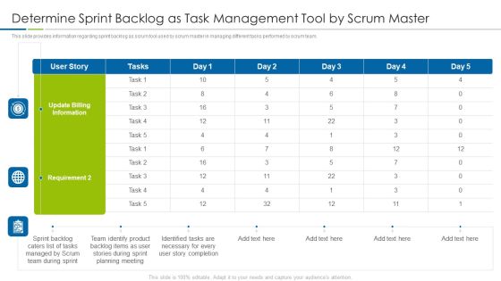 Scrum Techniques Deployed Agile Members It Determine Sprint Backlog As Task Management Tool By Scrum Master Pictures PDF Scrum Techniques Deployed Agile Members It Determine Sprint Backlog As Task Management Tool By Scrum Master Pictures PDF