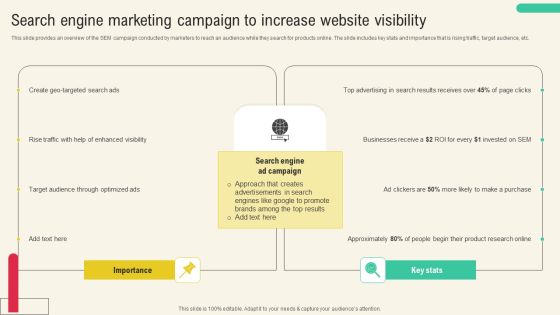 Search Engine Marketing Campaign To Increase Website Visibility Portrait PDF Search Engine Marketing Campaign To Increase Website Visibility Portrait PDF