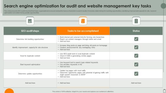 Search Engine Optimization For Audit And Website Management Key Tasks Microsoft PDF Search Engine Optimization For Audit And Website Management Key Tasks Microsoft PDF
