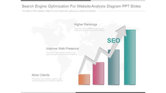 Search Engine Optimization For Website Analysis Diagram Ppt Slides Search Engine Optimization For Website Analysis Diagram Ppt Slides