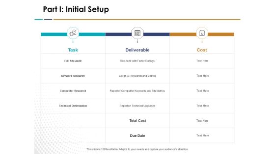 Search Engine Optimization Part I Initial Setup Ppt Visual Aids Slides PDF Search Engine Optimization Part I Initial Setup Ppt Visual Aids Slides PDF