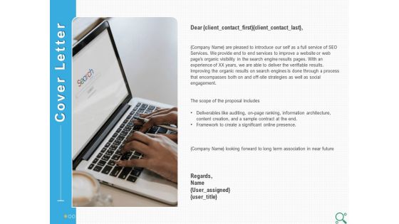 Search Engine Optimization Proposal Cover Letter Ppt Icon Example Topics PDF Search Engine Optimization Proposal Cover Letter Ppt Icon Example Topics PDF
