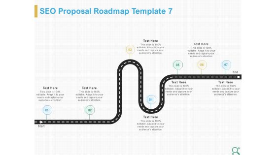 Search Engine Optimization Proposal SEO Proposal Roadmap Template 7 Ppt Professional Master Slide