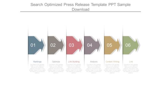 Search Optimized Press Release Template Ppt Sample Download Search Optimized Press Release Template Ppt Sample Download
