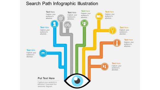 Search Path Infographic Illustration Powerpoint Template