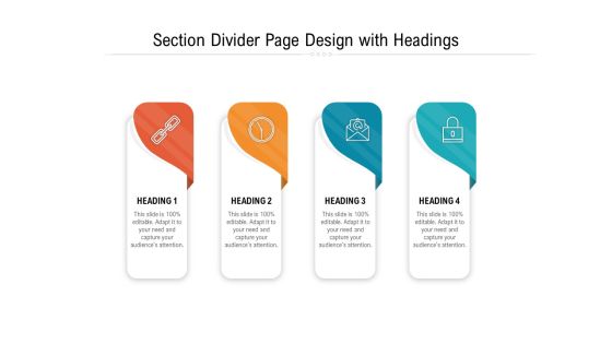 Section Divider Page Design With Headings Ppt PowerPoint Presentation Summary Graphics PDF Section Divider Page Design With Headings Ppt PowerPoint Presentation Summary Graphics PDF