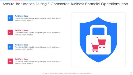 Secure Transaction During E Commerce Business Financial Operations Icon Guidelines PDF Secure Transaction During E Commerce Business Financial Operations Icon Guidelines PDF